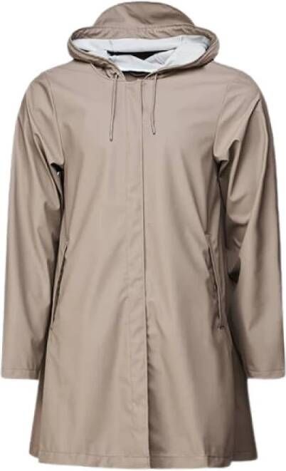 Rains Impermeabile Jacket A Line , Grijs, Dames
