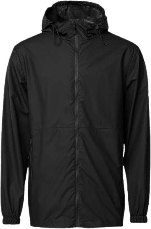 Rains Ultralicht jack met capuchon , Zwart, Heren