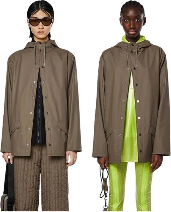 Rains Essentiële jashout , Bruin, Unisex