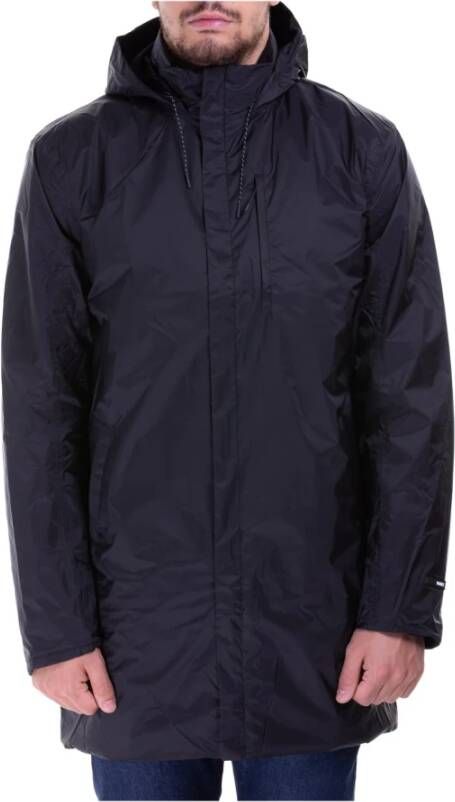 Rains Regenjassen Padded Nylon Coat Zwart