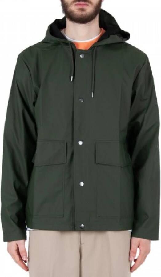 Rains Giacca Corta Short Hooded , Groen, Heren