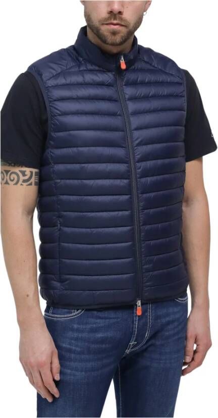 Save The Duck Herren Steppweste Giga14 Adam , Blauw, Heren