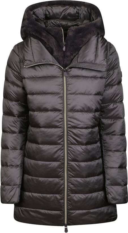 Save The Duck Bewaar de eenden Matilda Violet Hooded Peded Coat , Paars, Dames