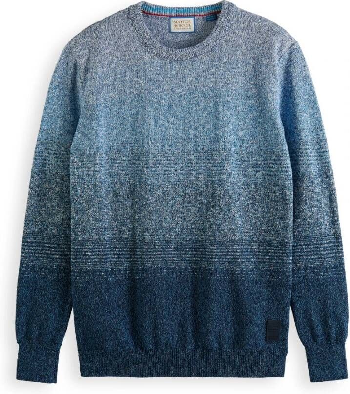 Scotch & Soda Round neck Knitwear , Blauw, Heren