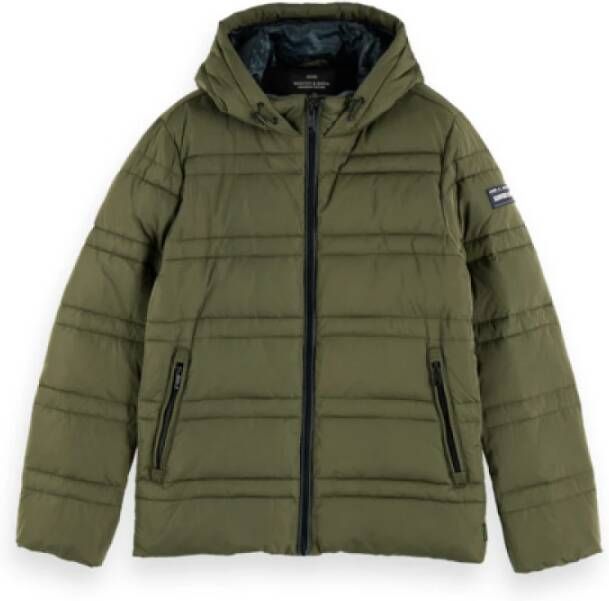 Scotch & Soda Winterjas Gevoerd , Groen, Heren