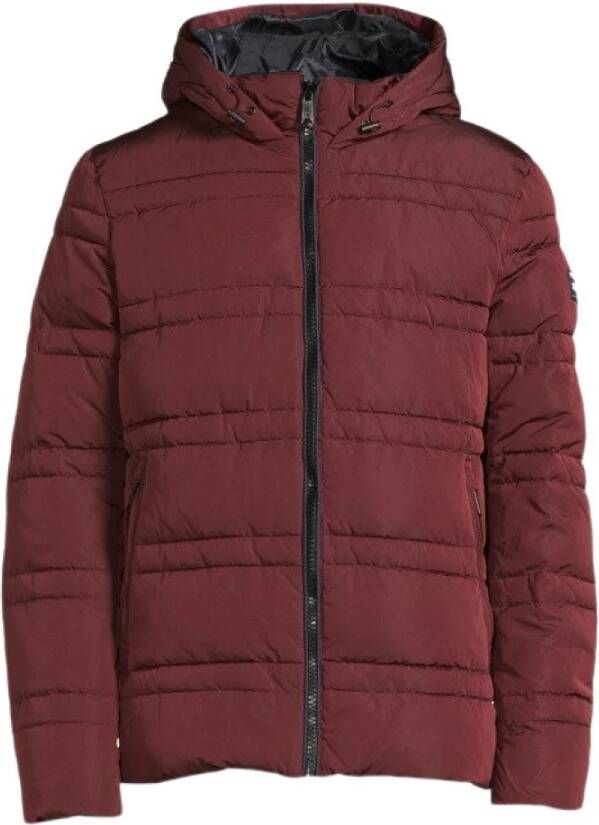 Scotch & Soda Gewatteerde puffer jas , Rood, Heren