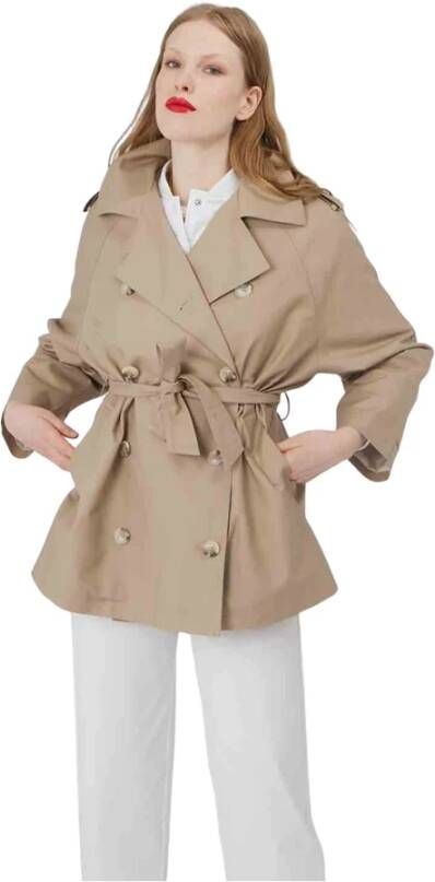 Silvian Heach Trenchcoats & Mantels Beige Dames
