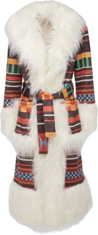 Stella Jean Trenchcoats & Mantels Wit Dames