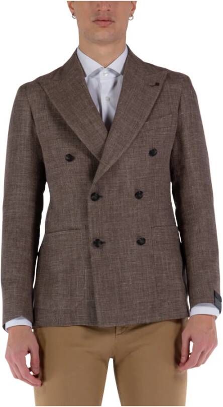 Tagliatore Formele blazers , Bruin, Heren