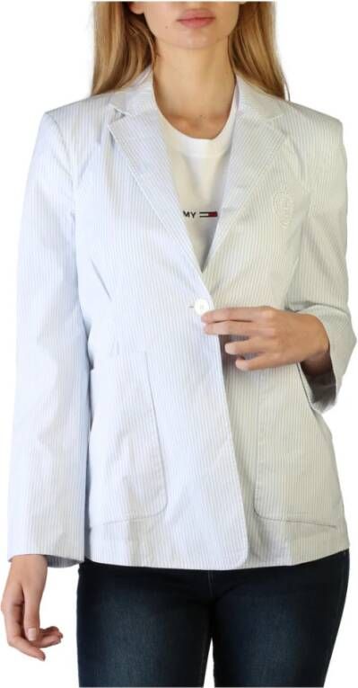 Tommy Hilfiger Blazer Ww0Ww30791 , Blauw, Dames