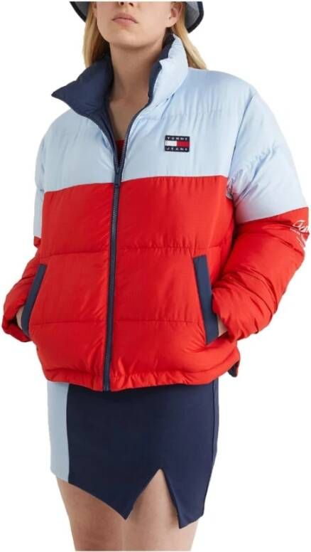 Tommy Hilfiger Gewatteerde Jassen Rood Dames