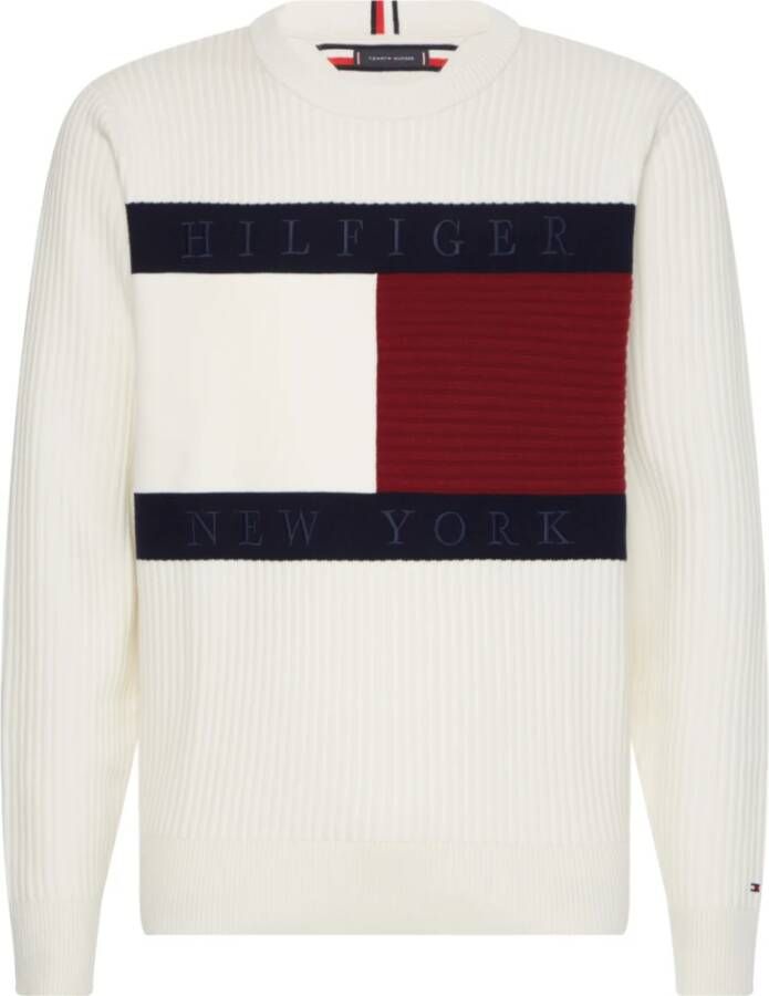 Tommy Hilfiger Mannen, Kleding sweatshirts Mw0Mw25413 , Wit, Heren