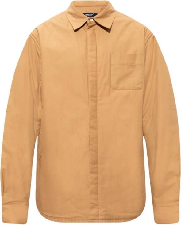 Undercover Casual Overhemden Bruin Heren