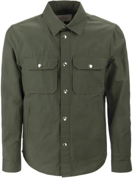 Woolrich Groene cruiser shirt jas , Groen, Heren