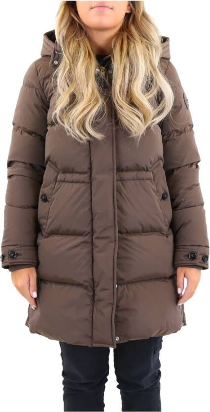 Woolrich Gewatteerde Jassen Bruin Dames