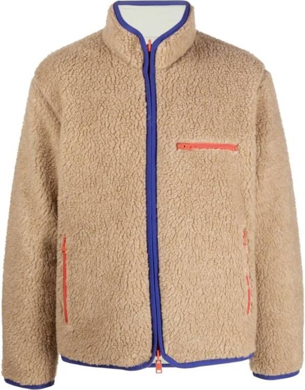 Woolrich Faux bont shearling jassen , Bruin, Heren