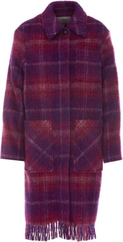 Woolrich Purper lagen met één borsten , Paars, Dames