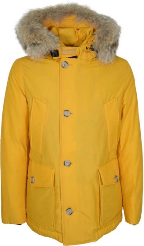 Woolrich Winterjassen Geel Heren