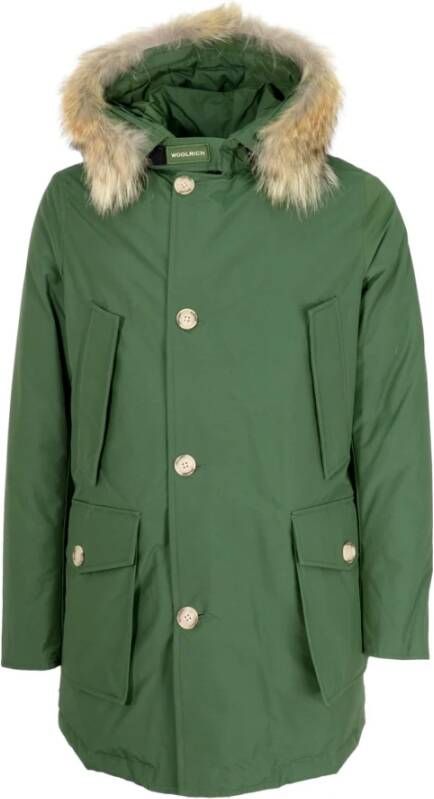 Woolrich Winterjassen Groen Heren