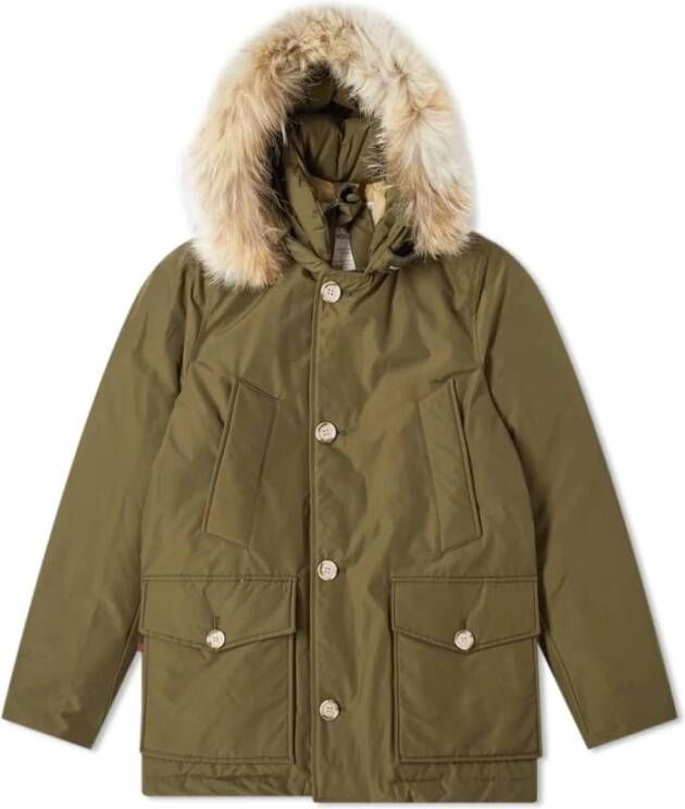 Woolrich Winterjassen Groen Heren