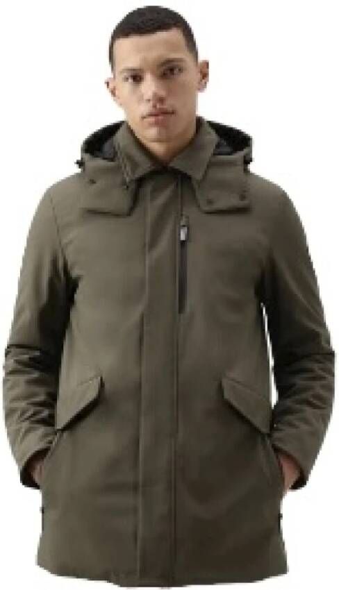 Woolrich Winterjassen Groen Heren