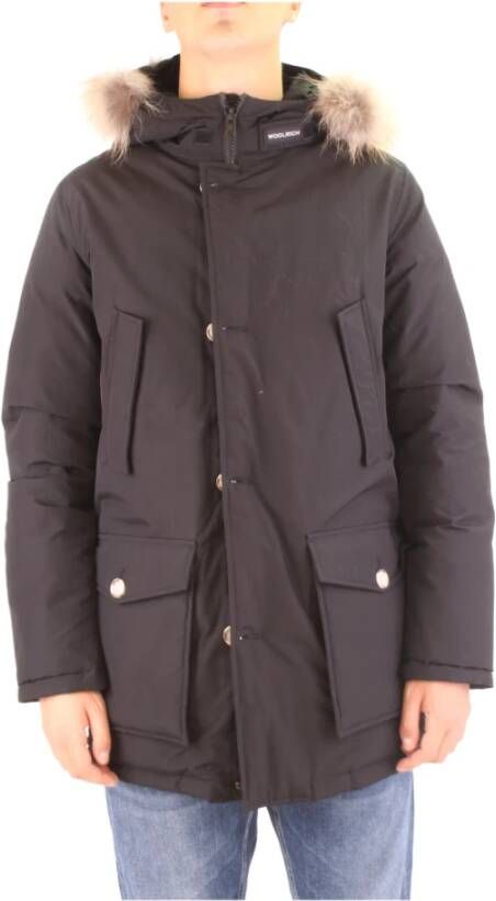 Woolrich Zwart Winterjackets , Zwart, Heren