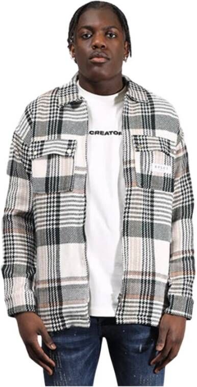 Xplct Studios Casual Overhemden Beige Heren