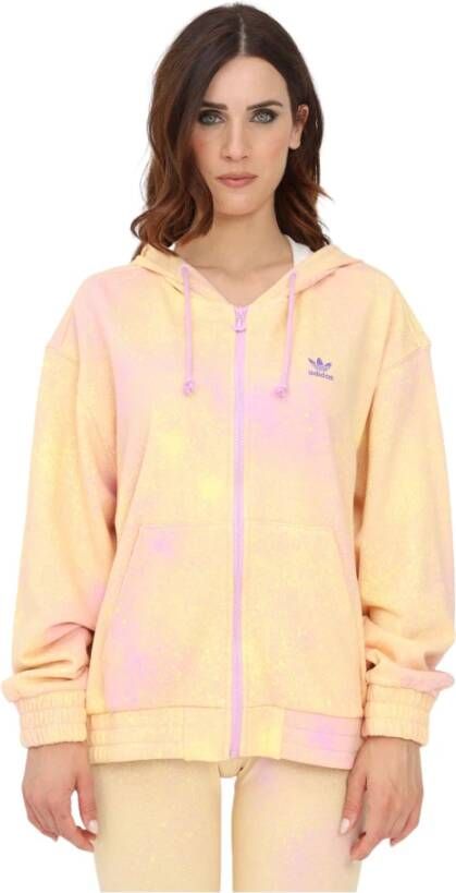 Adidas Hoodies & Sweatvesten Geel Dames
