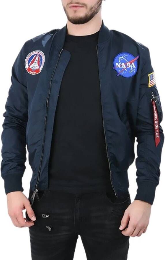 alpha industries Ma 1 TT Nasa Reversible II 07 Rep. Bomber Jacket , Blauw, Heren