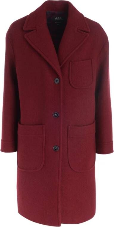 A.p.c. Trenchcoats & Mantels Rood Dames