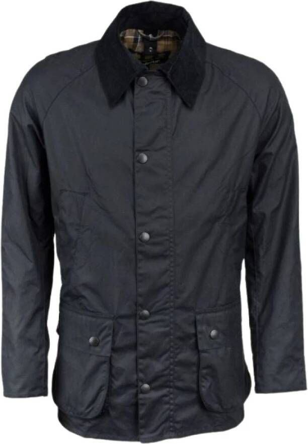 Barbour Ashby wax jas , Blauw, Heren