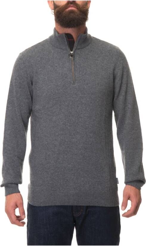 Barbour Halve zip pullover , Grijs, Heren