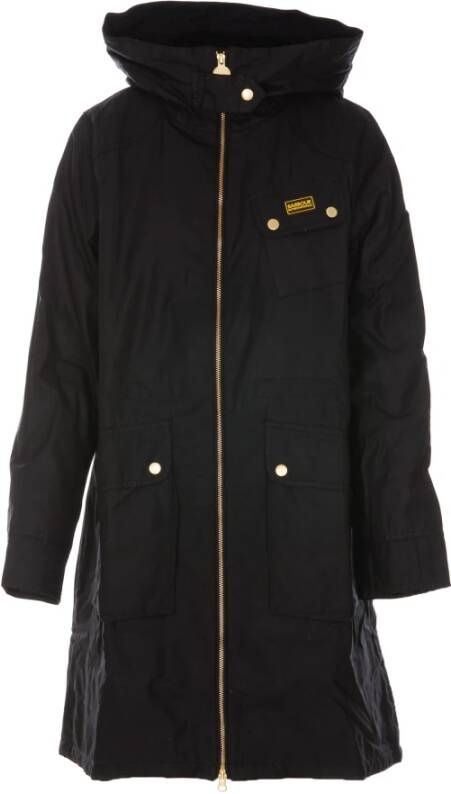Barbour Parka Jassen Zwart Dames