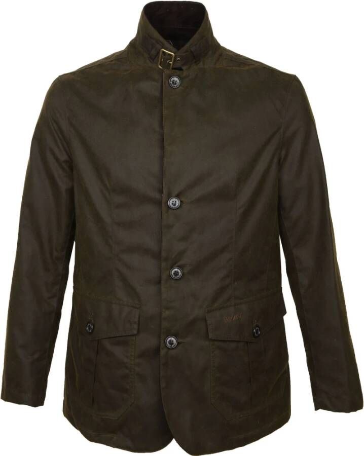 Barbour Lutz Wax Jacket , Groen, Heren