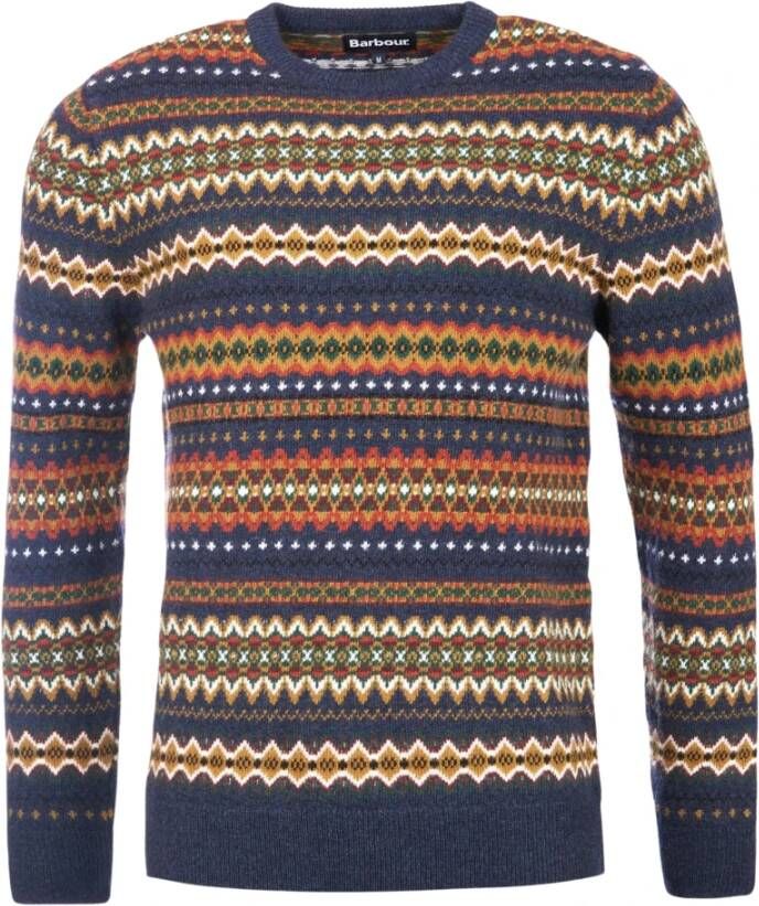 Barbour Ronde hals gekweek , Blauw, Heren
