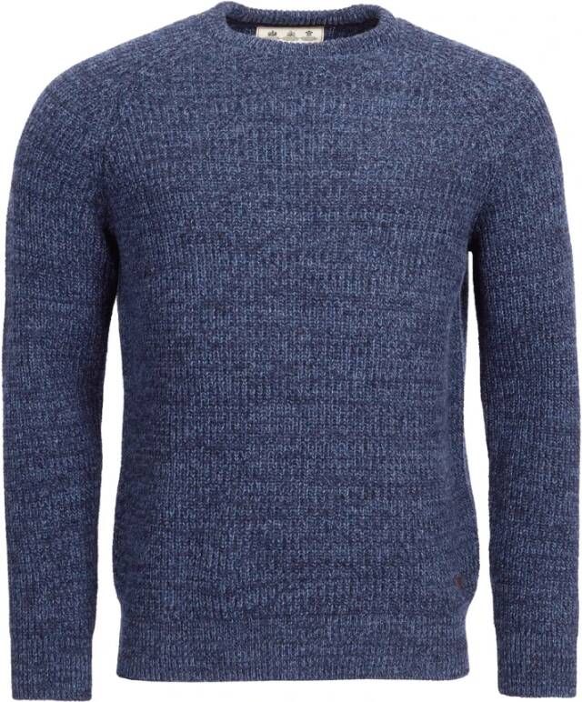 Barbour Ronde hals gekweek , Blauw, Heren