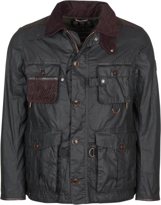 Barbour Supa fissie wax jas , Groen, Heren