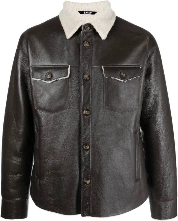 bazar deluxe Leren Jassen Bruin Heren