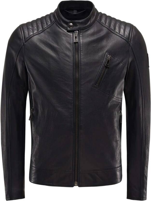 Belstaff Leren Jassen Zwart Heren