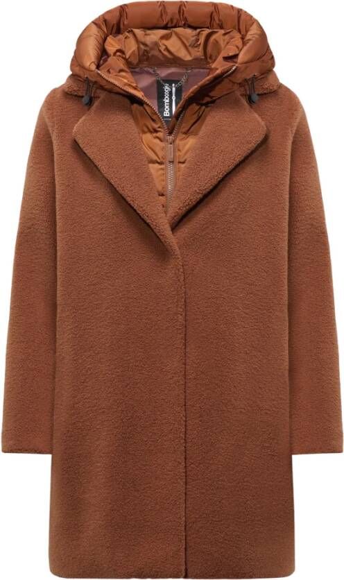 BomBoogie Sherpa Fleece Coat Odessa overjas , Oranje, Dames
