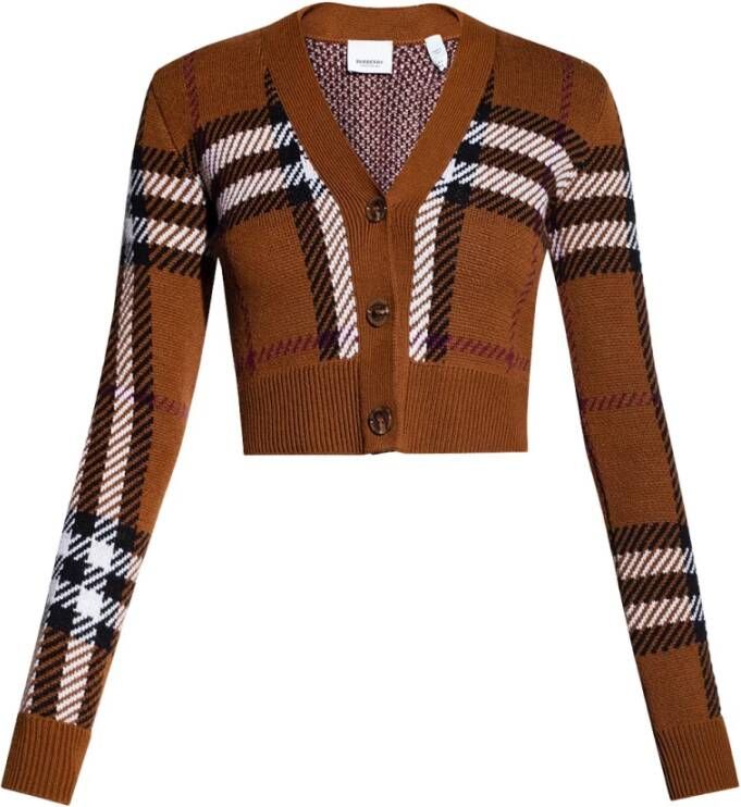 Burberry Gebreide kleding , Bruin, Dames