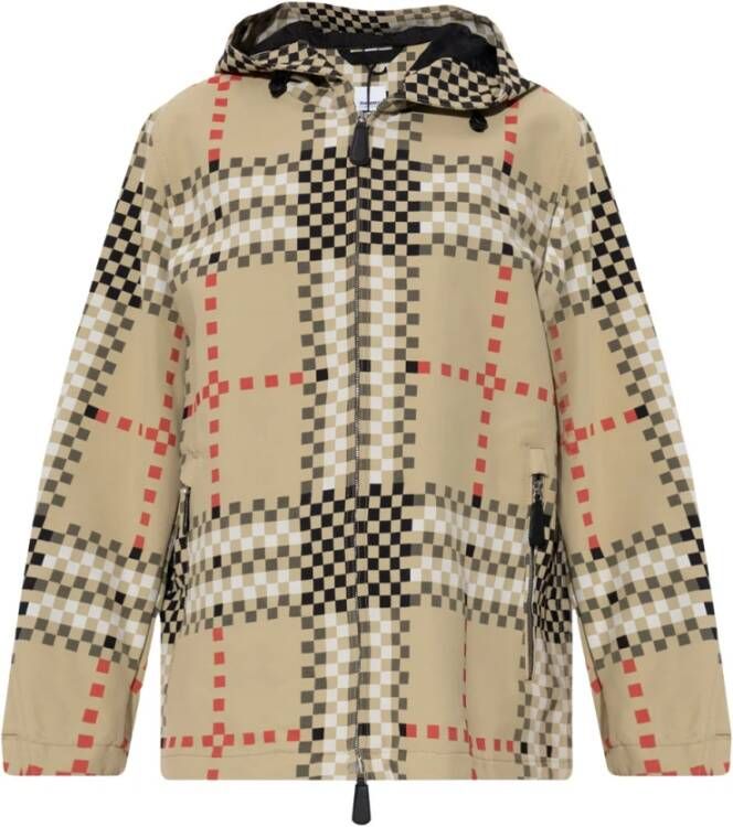 Burberry Checked jacket , Beige, Dames