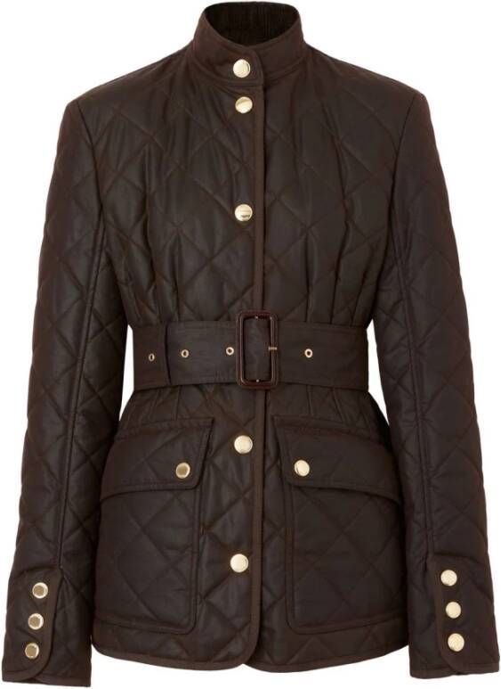 Burberry Gordelige jassen , Bruin, Dames