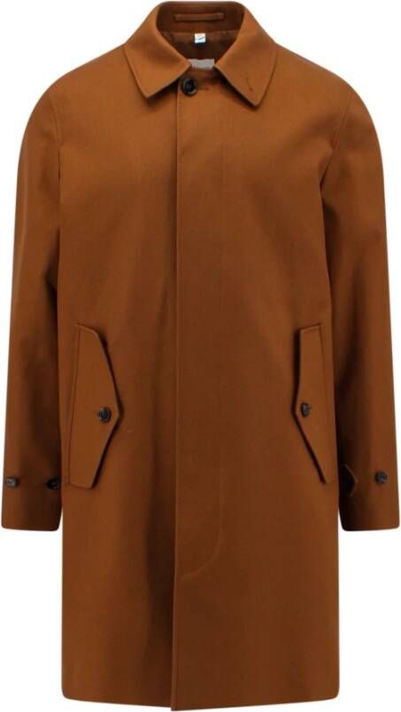 Burberry Men Clothing Jackets Coats Brown Ss23 , Bruin, Heren