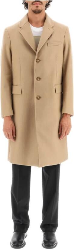 Burberry wool and cashmere coat with patch , Beige, Heren