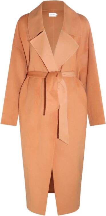 Calvin Klein Trenchcoats & Mantels Oranje Dames