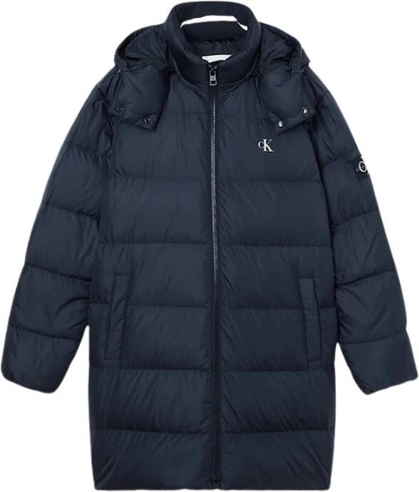 Calvin klein Down Coats Jeans, Zwart, Heren