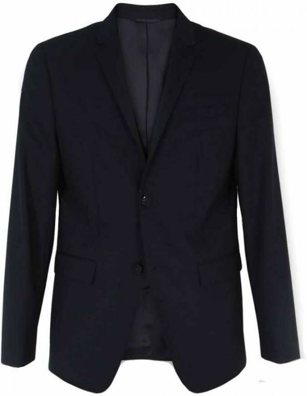 Calvin Klein Fitted Stretch Blazer , Zwart, Heren