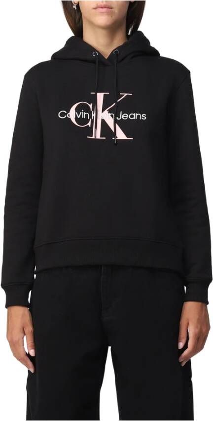 Calvin Klein Hoodies & Sweatvesten Zwart Dames