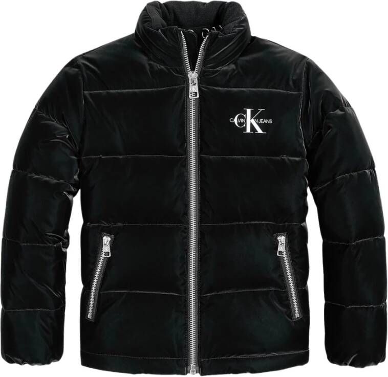 Calvin Klein Puffer jack met opstaande kraag en matte finish
